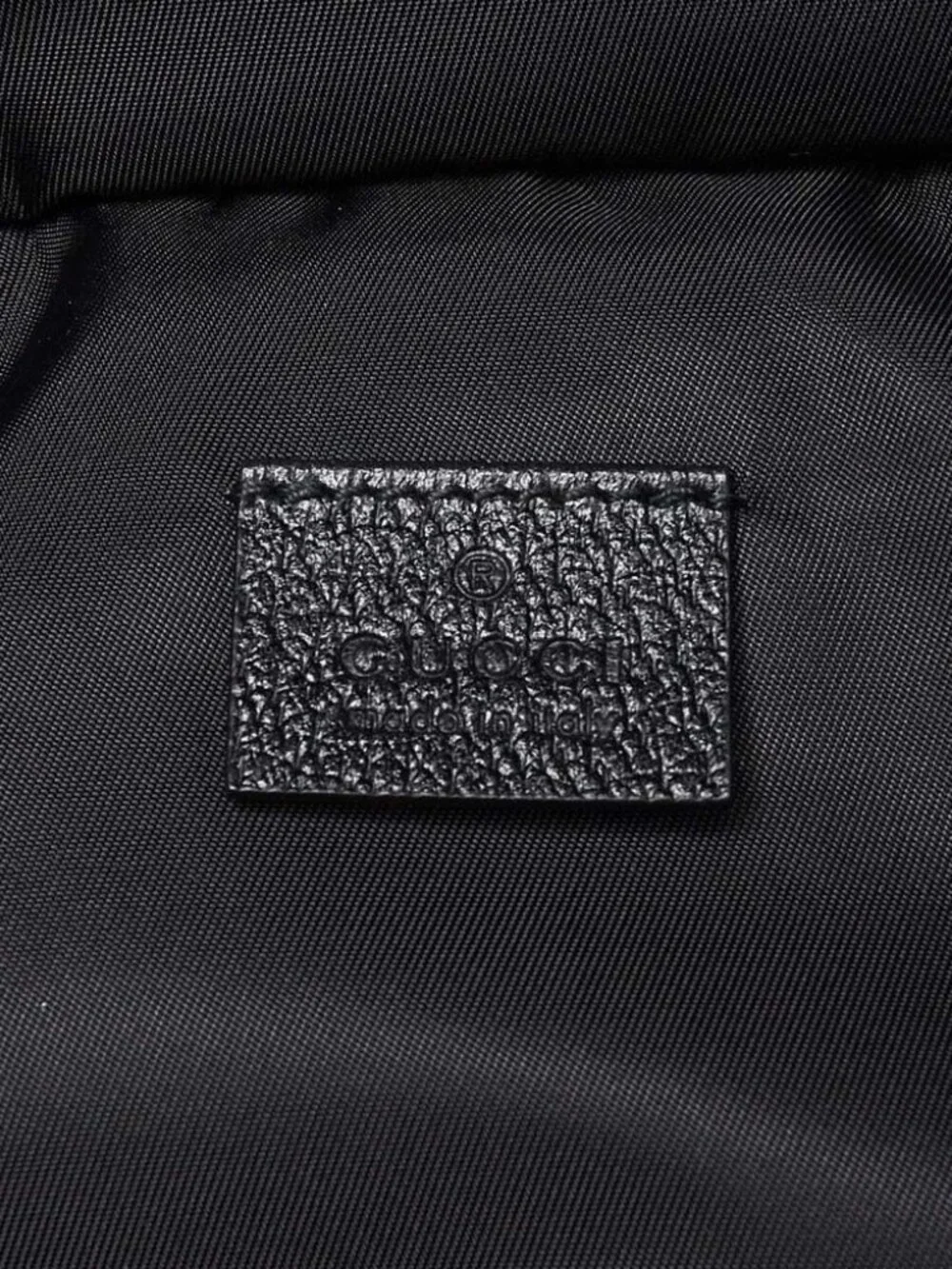 Gucci Black Nylon Retro Patch Belt/Backpack Bag